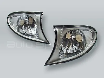 DEPO Clear Corner Lights Parking Lamps PAIR Fits 2002-2005 BMW 3-Series E46 4DR • $65.90