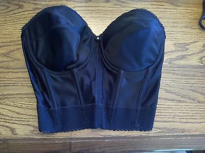 Dominique 6377 Noemi Strapless Lowback Longline U/W Bra Black US Sz 32DD/E NEW • £18.06