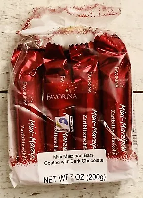 German Mini Marzipan Bars Dark Chocolate 200g Favorina Ships FAST! • $12.95