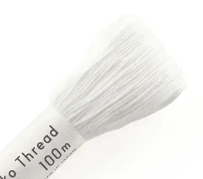 Japanese Sashiko Thread 101 WHITE 100m Skein  • £7.99