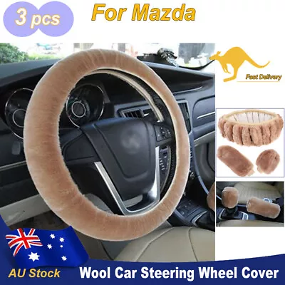 15  Car Steering Wheel Cover Sheepskin Faux For Mazda For Woman Girl Accessories • $9.99