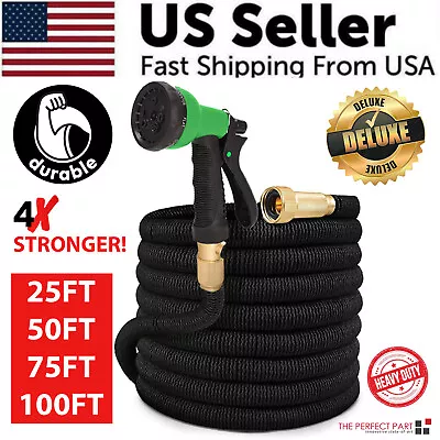 4X Stronger Deluxe Expandable Flexible Garden Hose Water Hose 25 50 75 100FT • $19.79