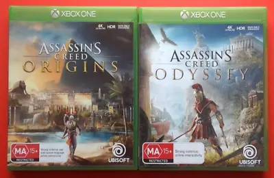 Assassins Creed Origins + Odyssey XBOX ONE X2 Game Bundle TRACKING+FREE POSTAGE • $28.95