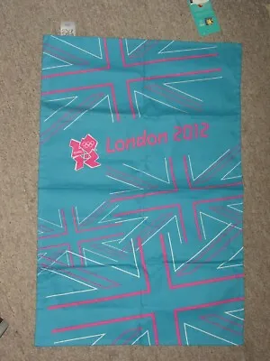 Official Souvenir London 2012 Olympic Games Union Jack Logo Tea Towel BNWT  • £4.49