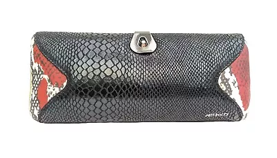 Miss Sixty Bag Clutch Reptile Leather Style Purse Box Case Hard Shell  • £37