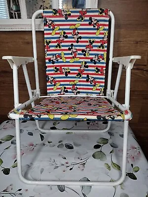 Vintage Disney Kids Toddler Beach Chair Mickey Mouse • £67.55