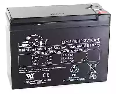 3 X Leoch Batteries 12V 10ah  Oset Spider 16 (36Volt) Electric Mini Trials Bike • £69.99