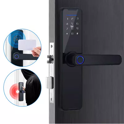 Upgraded Automatic Door Smart Lock Digital Biometric Fingerprint Door Lock 2 Key • £55.99