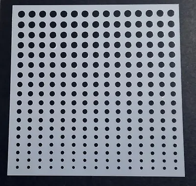 Receding Dots Circle Spot - Dotty Mixed Media Stencil Mask Template • £2.99