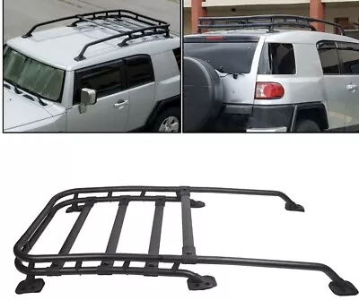 07-14 Toyota FJ Cruiser OEM Roof Mounted Luggage Rack W/Cross Bars& Basket • $200