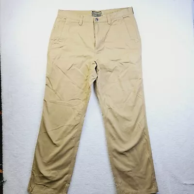 Mountain Khakis Mens Teton Twill Pants 38 X 34 100% Cotton Hiking Outdoors Tan • $24