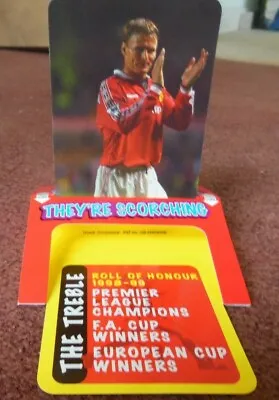 Rare Teddy Sheringham Manchester United Hot Pops Pop Up Trade Card 1999   • £0.99