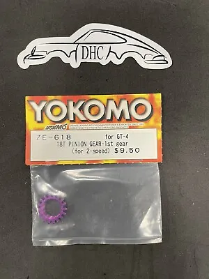 Yokomo Vintage RC Car Part # ZE-618 Pinion Gear 18T 1st For GT-4 • $8.99