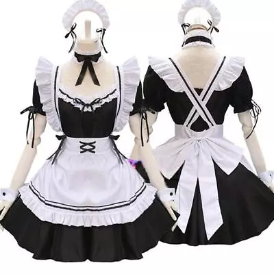 Lolita Women French Maid Fancy Dress Costume Ladies FAST L2B5 Outfit  Goods • $16.09