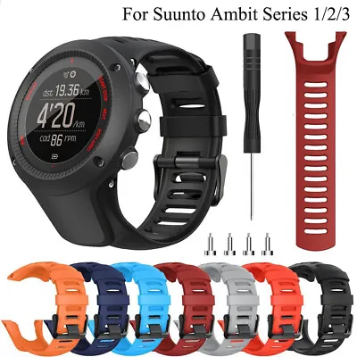 Replacement 24mm Silicone Smart Watch Band Strap For Suunto Ambit 3 2 1 2S 3P 3R • $16.98