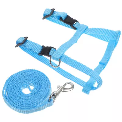 Adjustable Rabbit Harness Leash Set For Walking Bunny Ferret Accessories • $6.82