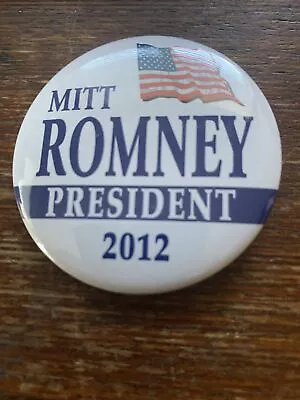 Mitt Romney President 2012 Political Campaign Pinback Button • $2.50