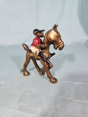 1935 K&O Kronheim & Oldenbusch Brass Horse And Jockey Figurine Kentucky Derby • $35