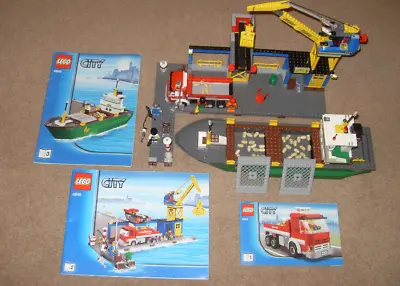 £70 • Buy Lego City Harbour Toy Set 4645 FULLY COMPLETE WITH ALL X3 MANUALS