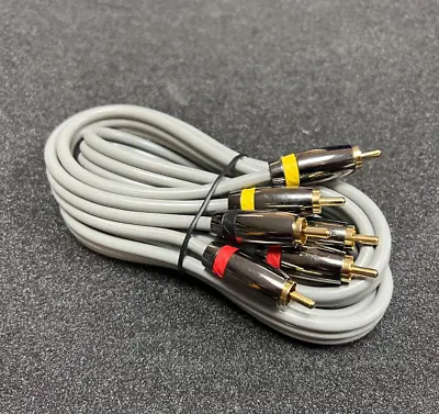 Audio Video 1.5m 3 RCA/Phono Male To Male AV Cable OFC Gold Contacts • £5.79