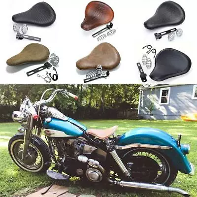 $65.58 • Buy Large Size Bobber Motorcycle Spring Solo Seat Kit For Yamaha V-Star 650 950 1100