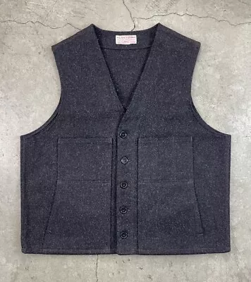Vintage C.C Filson Garments Mackinaw Wool Vest - Charcoal - Large • $125