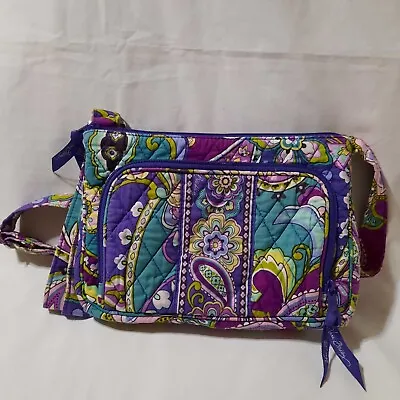 Vera Bradley Purple  Heather Women's Shoulder Bag- Batik Leaves Flowers  • $24.95