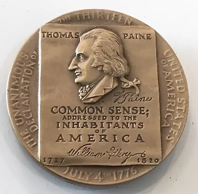 Medallic Art Co Signers Of The Declaration Of Independence William Ellery Medal • $8.95