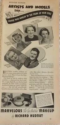 Marvelous The Eye-Matched Makeup Richard Hudnut - Vintage Print Ad 1930s - A1 • $9.06