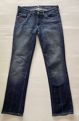 7 For All Mankind Straight Leg Low Rise Stretch Jeans Women’s Size 32 Shortened • $34.95