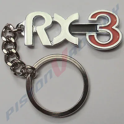 RX3 KEYRING KEY CHAIN Like BadgeChrome For MAZDA ROTARY RX-3 12A 13B RX2 RX4 RE • $18.95