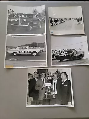 1960's - 70s Drag Racing Photo Lot NHRA Nostalgia Nascar Alco-Hauler Hustler L14 • $16.99