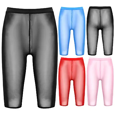 £12.77 • Buy Women's See-through Mesh Shorts Sheer Short Leggings Gym Sports Fitness Pants
