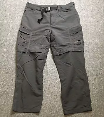 The North Face Mens Pants Large Gray Convertible Zip Outdoor • $22.99