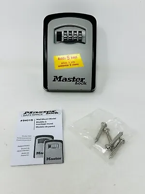 Master Lock Key Lock Box Outdoor Key Safe W/Combination 5 Keys Capacity #5401D • $19.20