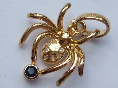 New Links Of London 18k Gold Vermeil Topaz & Black Spinel Spider Charm RRP £70 • £40