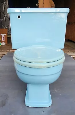 Crane Oxford Blue Toilet Vintage Bathroom USA Made • $695