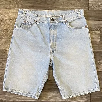 Vintage Levi’s 550 Denim Shorts Men’s Size 34 Light Wash Zipper Fly Relaxed Fit • $30