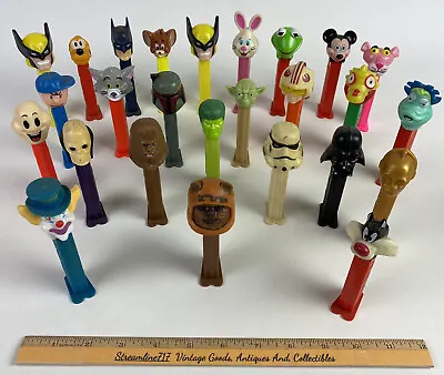 Mixed Lot Of 25 Pez Dispensers Old Vintage Collectibles Free Shipping A12 • $25.99