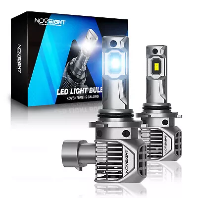 NOVSIGHT 9006 HB4 Auto LED Headlight Bulbs Conversion Kit 100W 22000Lumens 6500K • $49.99