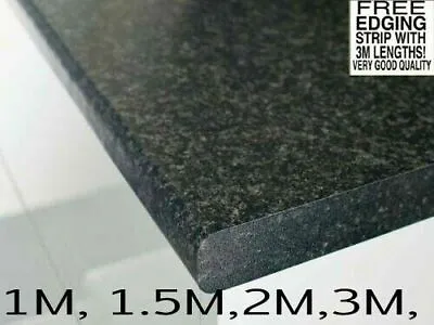 600mm X 40mm Jet Laminate Kitchen Oasis Worktop 1m1.5m2m3m • £45.99