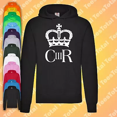 HOODIE (C-32) King Charles III Coronation Celebration Union Jack Crown Hoodie • £27.99