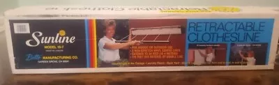 Vintage Sunline Model 15-7 Retractable Clothesline Wall Mount NEW IN BOX • $99.99