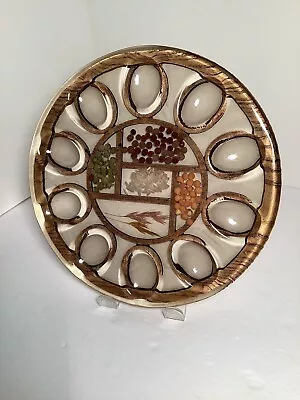 Vintage Lucite And Wood Deviled Egg Plate Tray Mid Century • $10