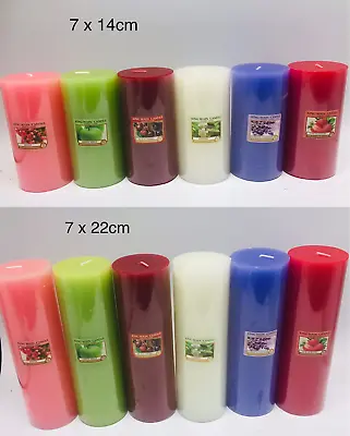 Pillar Candles  Medium & Large Size Church Candle Long Burning Hours • £6.99