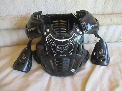 Fox Racing Airframe Motocross MX ATV Chest Protector Adult Size M Black Nice • $49.99