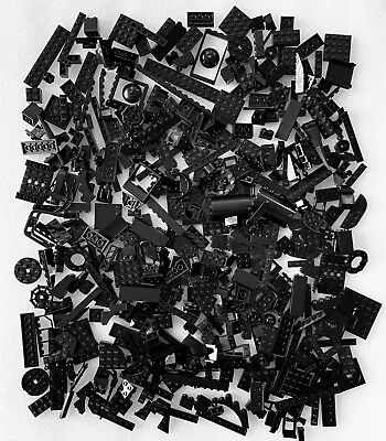 500g LEGO Bulk Lot Assorted Mixed Black Pieces Bricks Parts 0.5kg B • $20