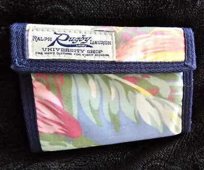 Ralph Lauren Rugby Floral Hawaiian Hook And Loop Wallet Nwt • £53.52