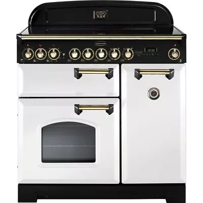 Rangemaster CDL90ECWH/B Classic Deluxe 90cm Electric Range Cooker 5 Burners A/A • £2649