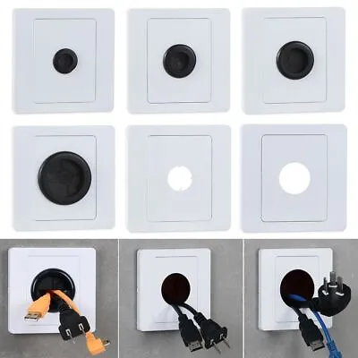 Outlet Hole Cable Cover Wall Blank Panel Cable Socket Panel Decorative Cover • £3.86